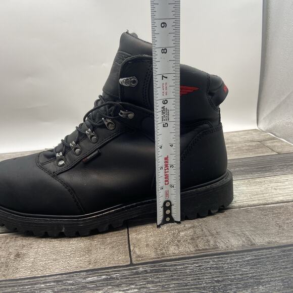 Red Wing Shoes Motorcycle Work Safety Comp Toe Lace Up Boots Sz 11 {7} - Picture 14 of 14